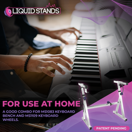 Adjustable Z Shape Chrome Keyboard Stand