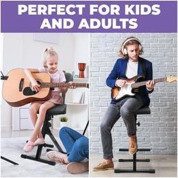 Adjustable Guitar Stool with Backrest