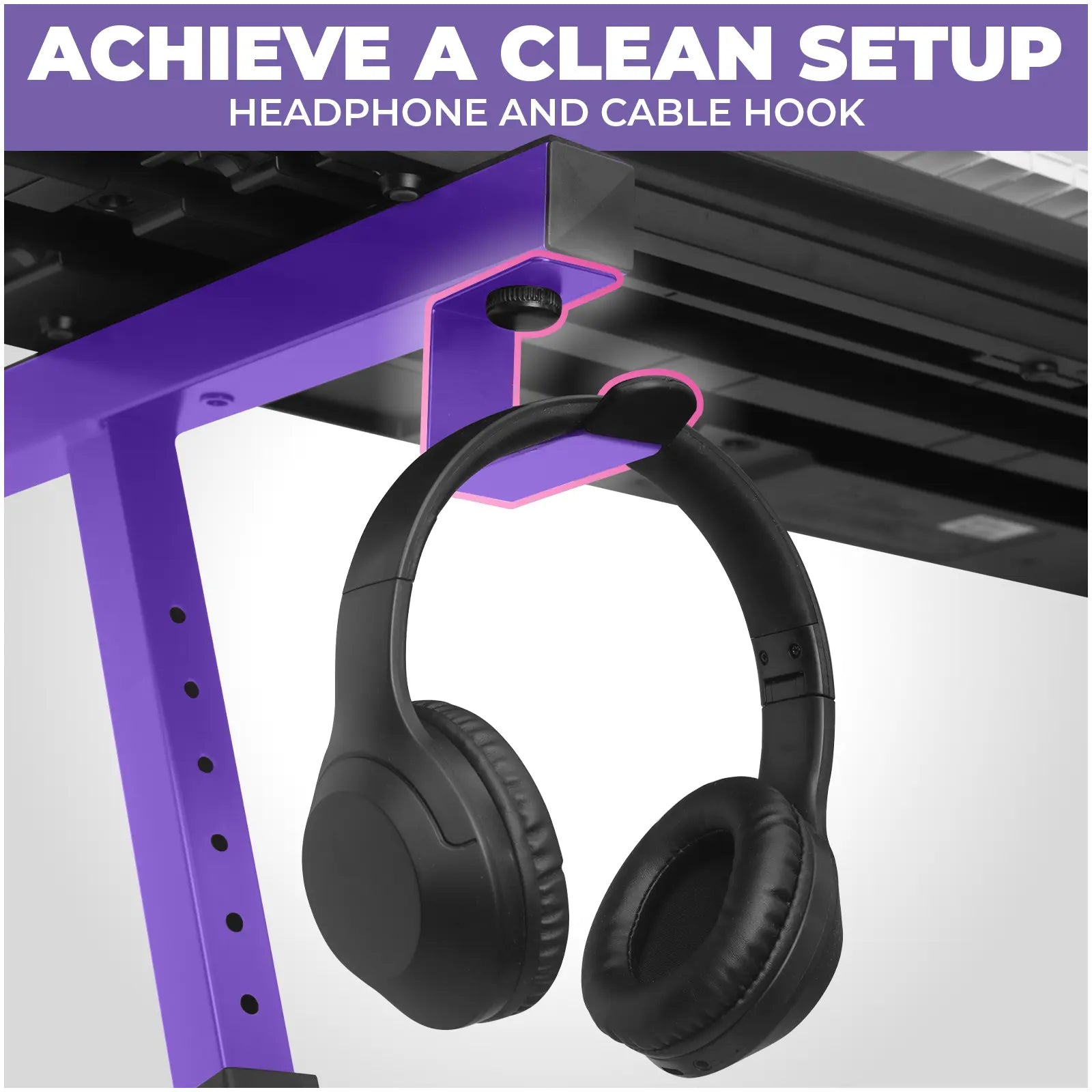 Adjustable Z Shape Purple Keyboard Stand with Wheels Liquid Stands