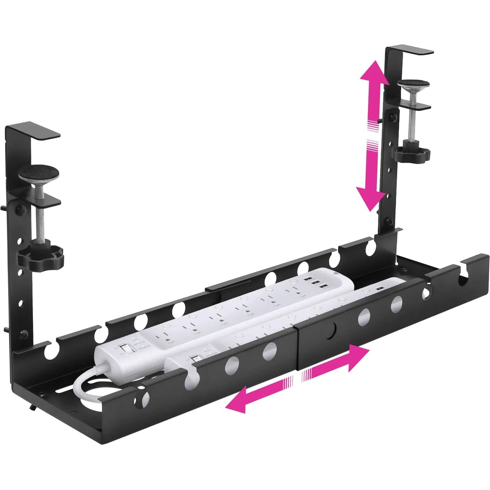 Extendable Under Desk Cable Management Tray