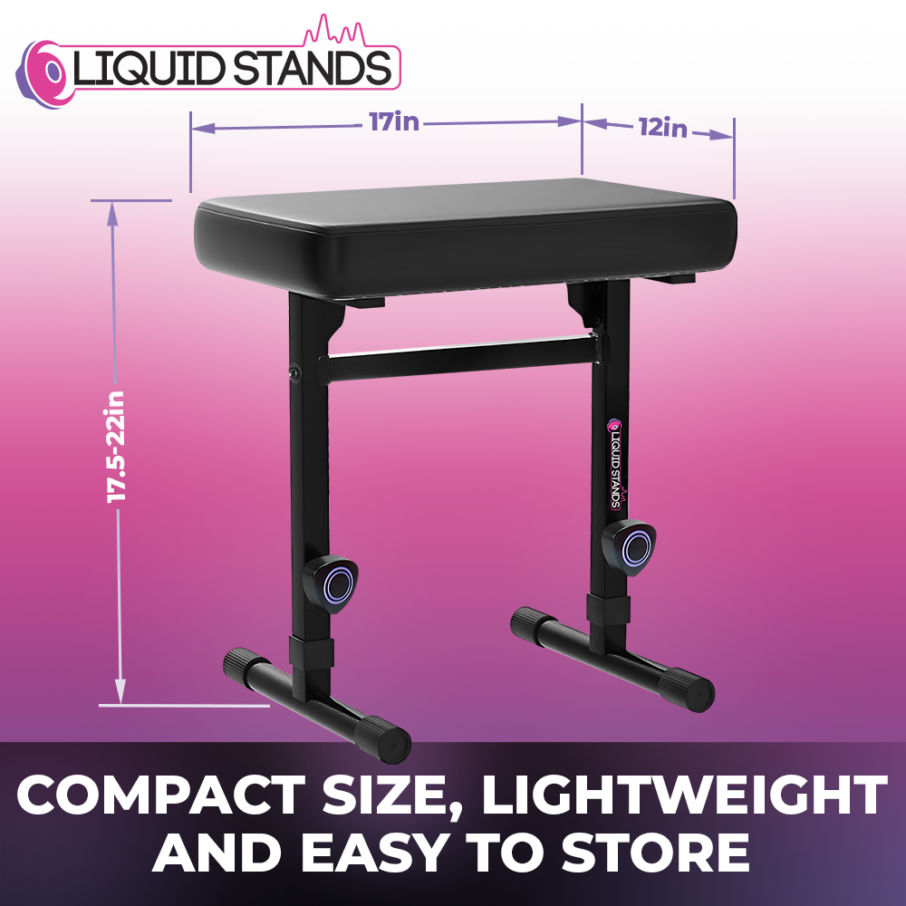 Foldable Piano Keyboard Stand and Bench Set Liquid Stands