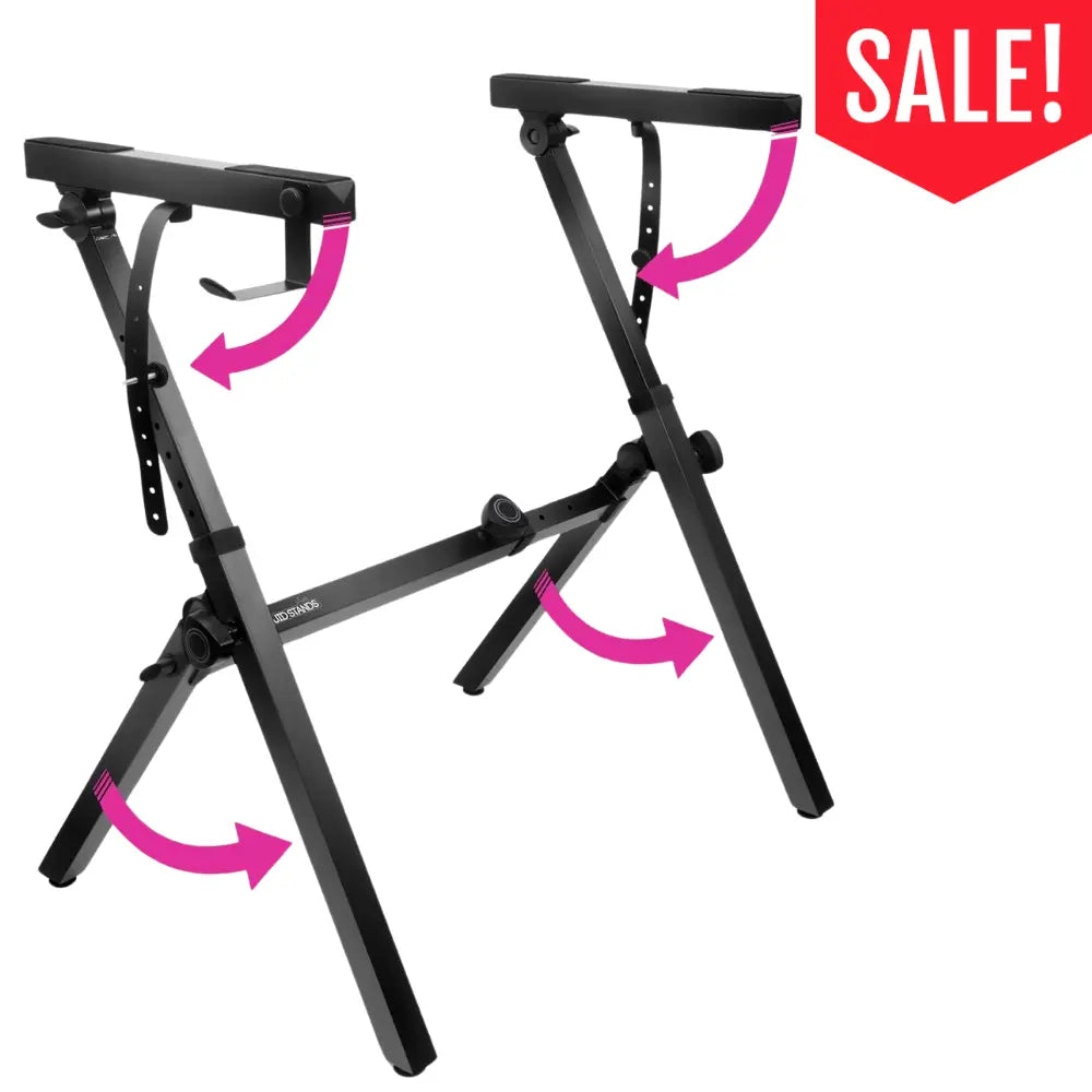 Foldable Z Shape Black Keyboard Stand