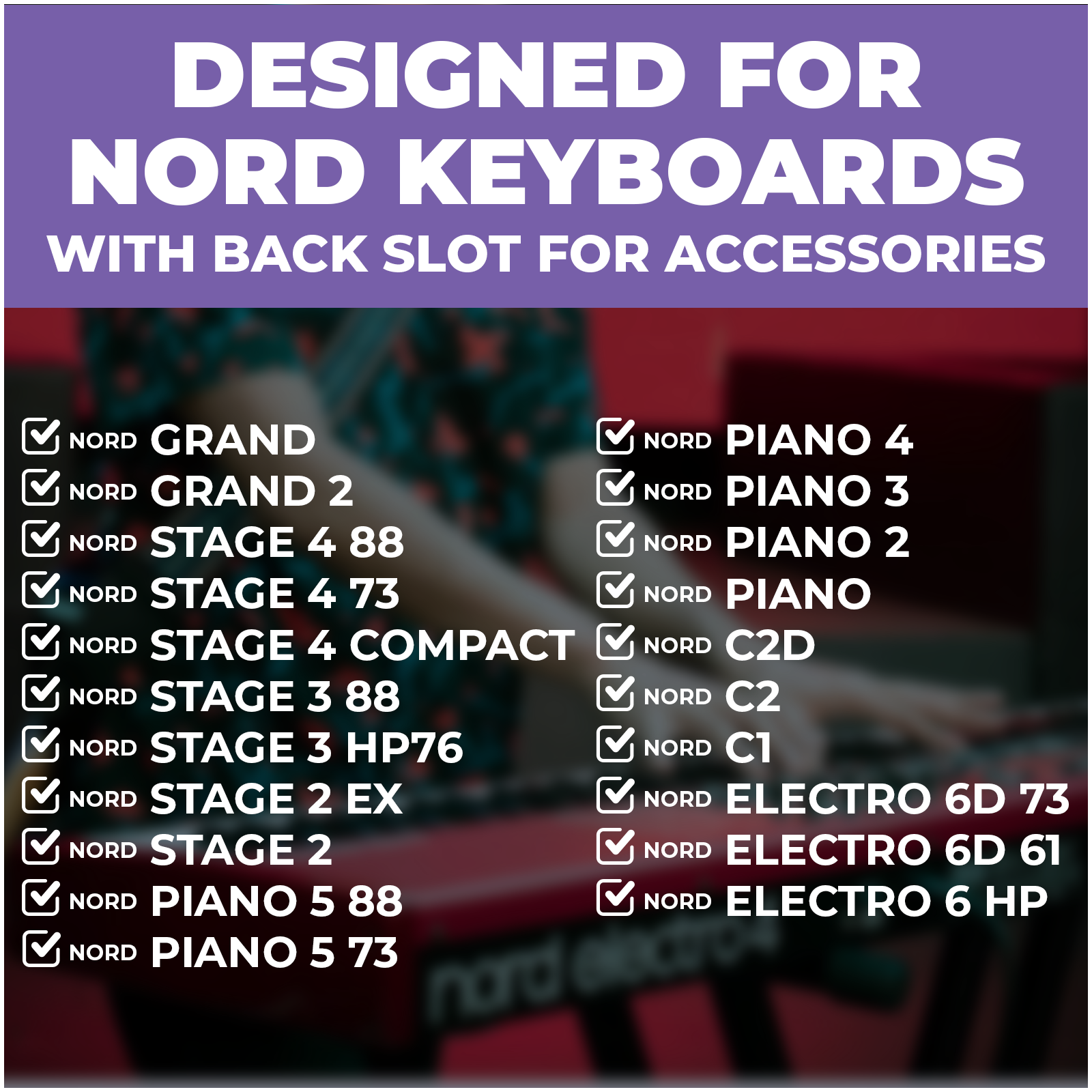 Music Sheet Stand for Nord Keyboard