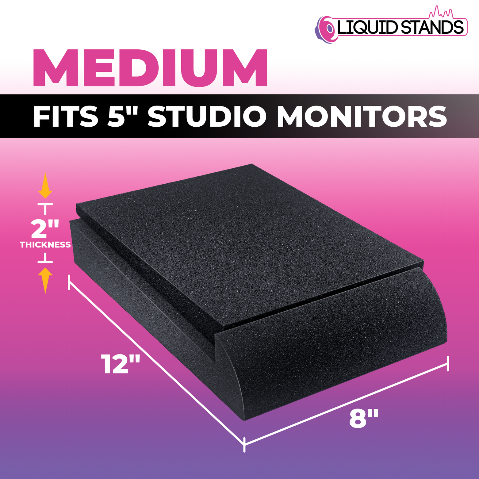 Refurbished Studio Monitor Sound Isolation Pads for Speakers- 5