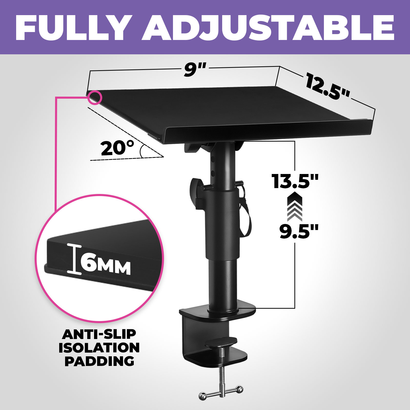 Adjustable Laptop Desk Mount Liquid Stands